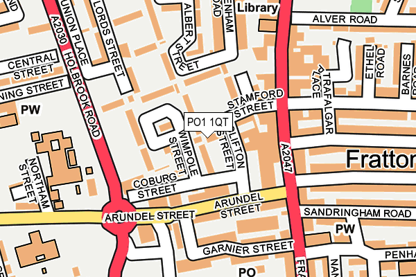 PO1 1QT map - OS OpenMap – Local (Ordnance Survey)