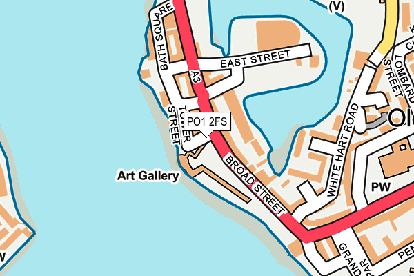 PO1 2FS map - OS OpenMap – Local (Ordnance Survey)