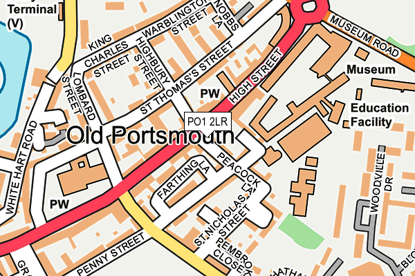 PO1 2LR map - OS OpenMap – Local (Ordnance Survey)