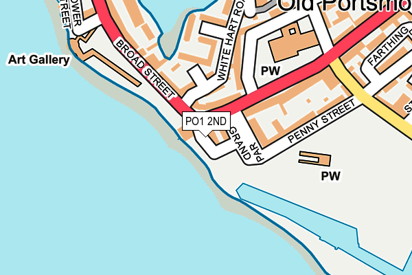 PO1 2ND map - OS OpenMap – Local (Ordnance Survey)