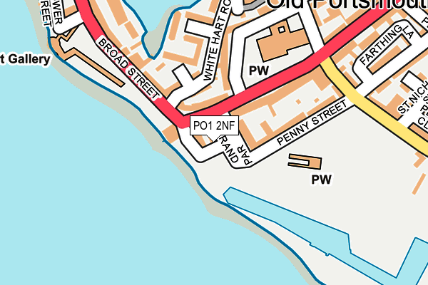 PO1 2NF map - OS OpenMap – Local (Ordnance Survey)