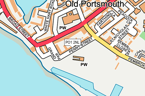 PO1 2NL map - OS OpenMap – Local (Ordnance Survey)