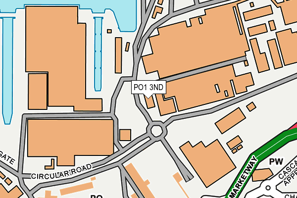 PO1 3ND map - OS OpenMap – Local (Ordnance Survey)