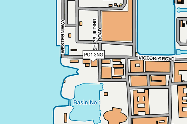 PO1 3NG map - OS OpenMap – Local (Ordnance Survey)