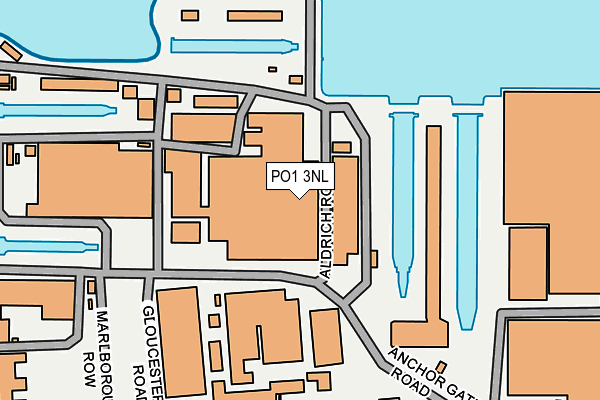 PO1 3NL map - OS OpenMap – Local (Ordnance Survey)