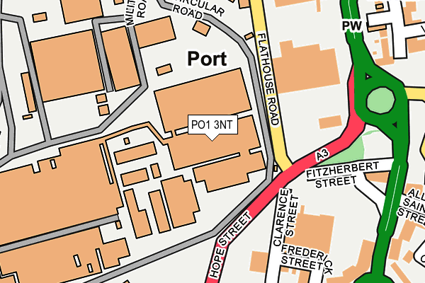 PO1 3NT map - OS OpenMap – Local (Ordnance Survey)