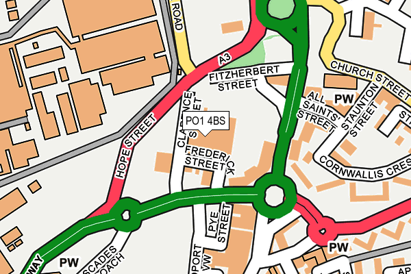 PO1 4BS map - OS OpenMap – Local (Ordnance Survey)