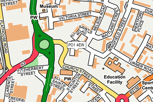 PO1 4EW map - OS OpenMap – Local (Ordnance Survey)