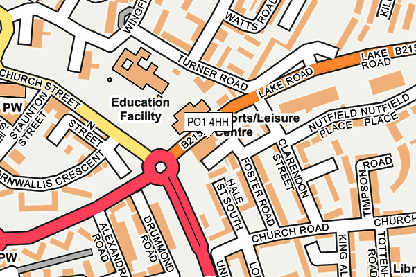 PO1 4HH map - OS OpenMap – Local (Ordnance Survey)