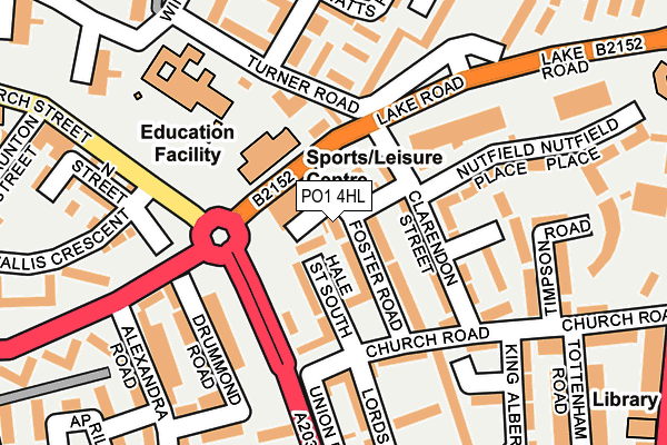 PO1 4HL map - OS OpenMap – Local (Ordnance Survey)