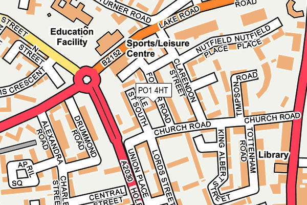 PO1 4HT map - OS OpenMap – Local (Ordnance Survey)