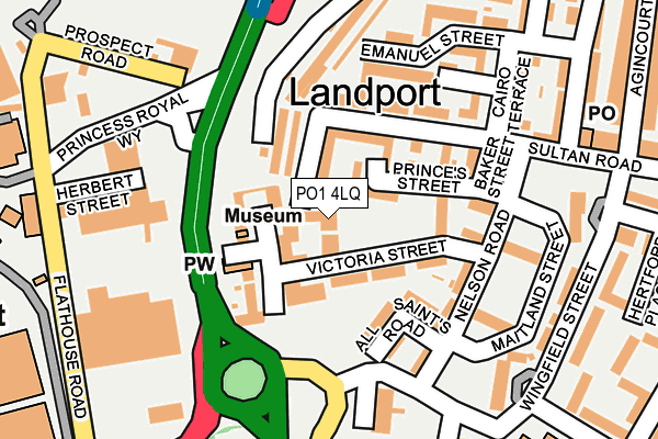 PO1 4LQ map - OS OpenMap – Local (Ordnance Survey)