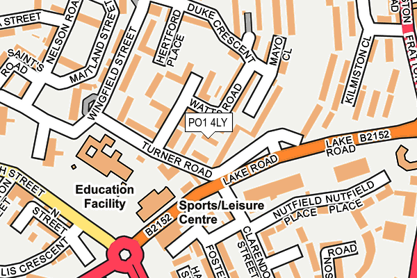 PO1 4LY map - OS OpenMap – Local (Ordnance Survey)