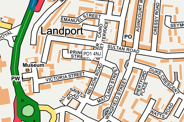 PO1 4NJ map - OS OpenMap – Local (Ordnance Survey)