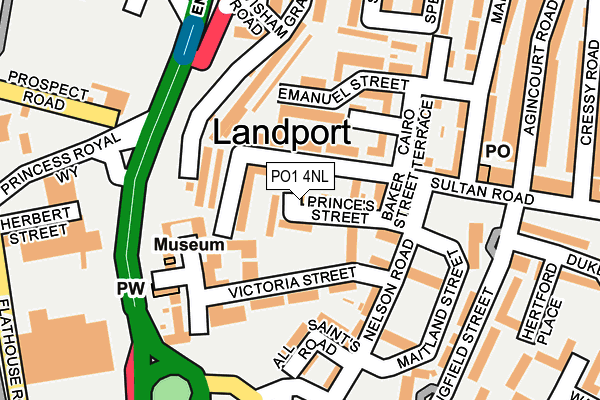 PO1 4NL map - OS OpenMap – Local (Ordnance Survey)