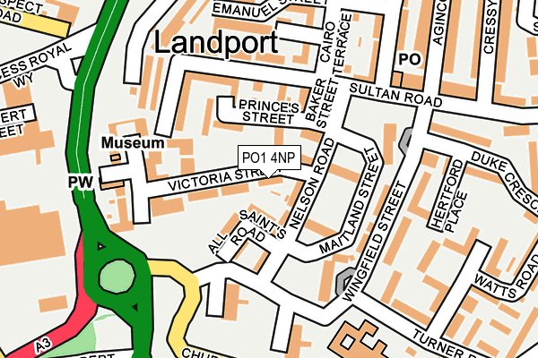 PO1 4NP map - OS OpenMap – Local (Ordnance Survey)