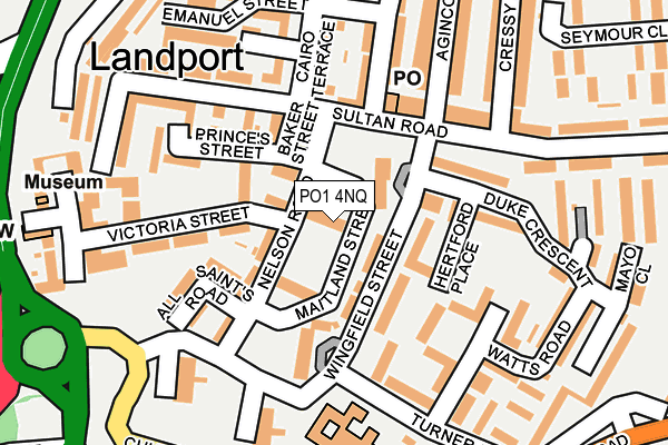 PO1 4NQ map - OS OpenMap – Local (Ordnance Survey)