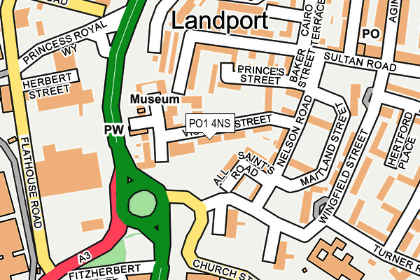 PO1 4NS map - OS OpenMap – Local (Ordnance Survey)