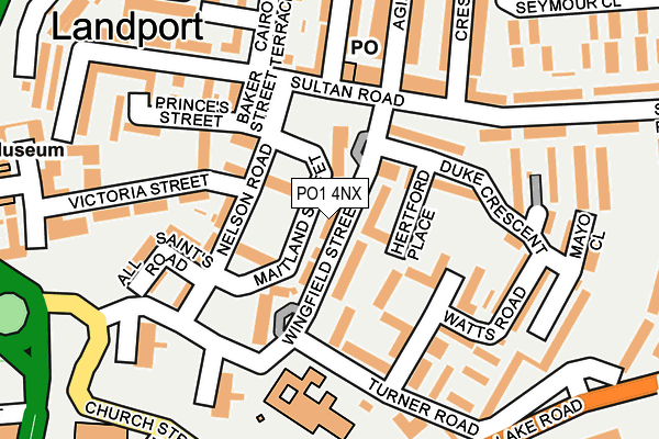 PO1 4NX map - OS OpenMap – Local (Ordnance Survey)