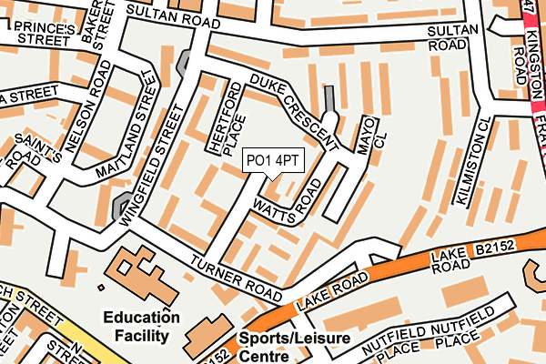 PO1 4PT map - OS OpenMap – Local (Ordnance Survey)