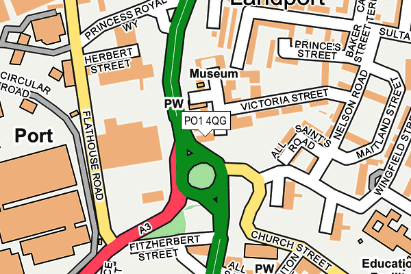 PO1 4QG map - OS OpenMap – Local (Ordnance Survey)