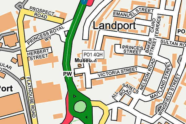 PO1 4QH map - OS OpenMap – Local (Ordnance Survey)