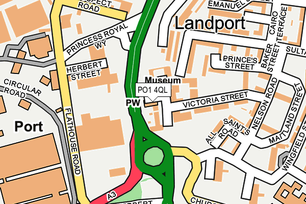 PO1 4QL map - OS OpenMap – Local (Ordnance Survey)