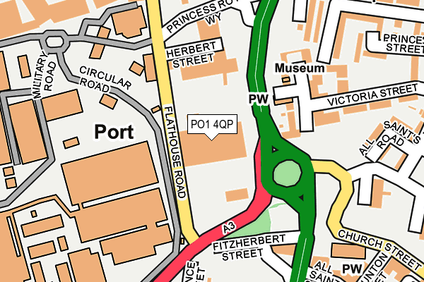 PO1 4QP map - OS OpenMap – Local (Ordnance Survey)