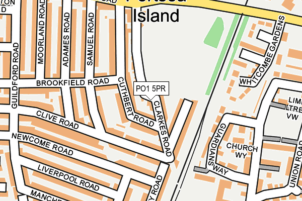 PO1 5PR map - OS OpenMap – Local (Ordnance Survey)