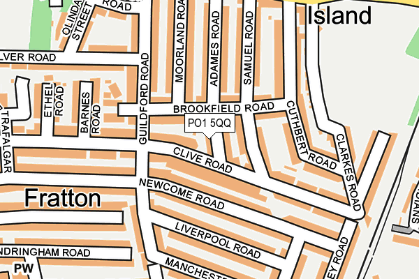 PO1 5QQ map - OS OpenMap – Local (Ordnance Survey)