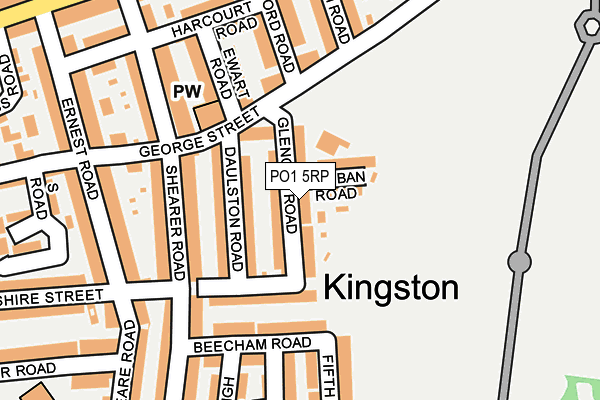 PO1 5RP map - OS OpenMap – Local (Ordnance Survey)