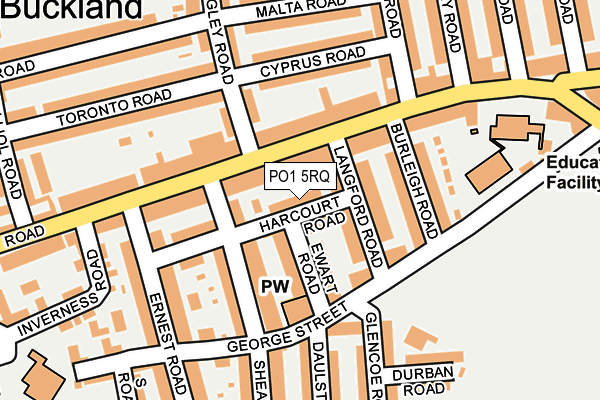 PO1 5RQ map - OS OpenMap – Local (Ordnance Survey)