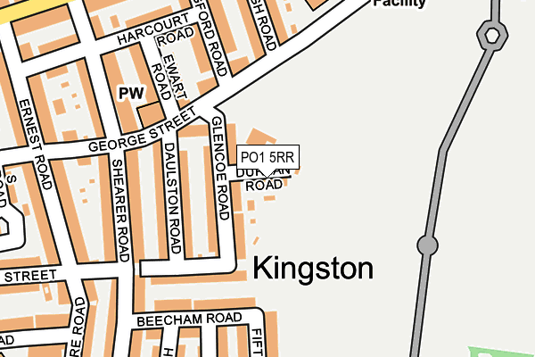 PO1 5RR map - OS OpenMap – Local (Ordnance Survey)