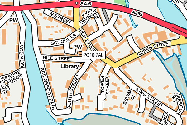PO10 7AL map - OS OpenMap – Local (Ordnance Survey)