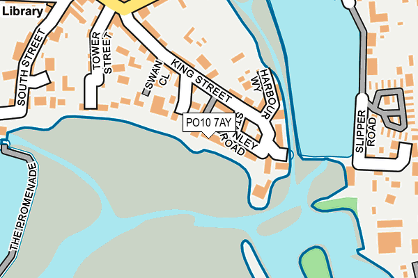 PO10 7AY map - OS OpenMap – Local (Ordnance Survey)