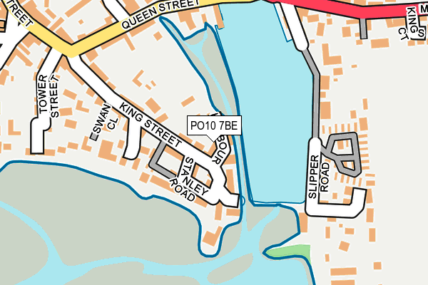 PO10 7BE map - OS OpenMap – Local (Ordnance Survey)