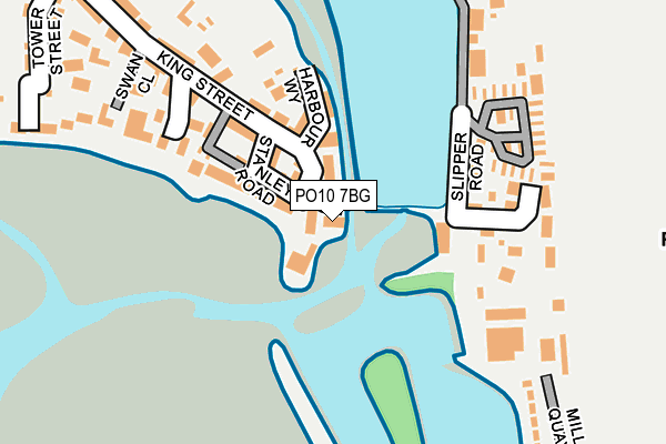 PO10 7BG map - OS OpenMap – Local (Ordnance Survey)