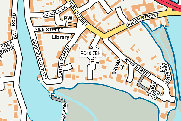 PO10 7BH map - OS OpenMap – Local (Ordnance Survey)