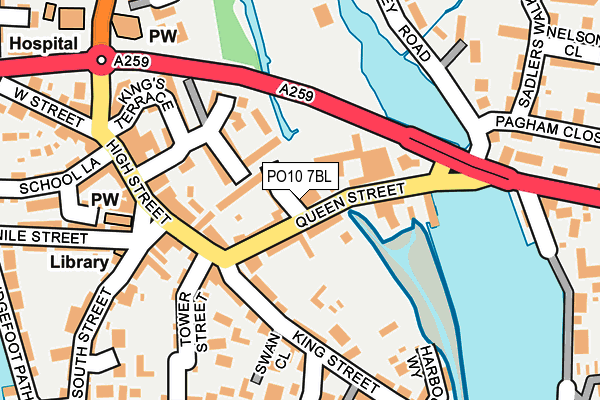 PO10 7BL map - OS OpenMap – Local (Ordnance Survey)
