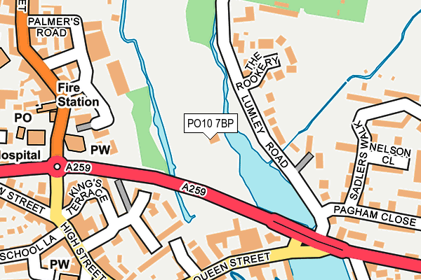 PO10 7BP map - OS OpenMap – Local (Ordnance Survey)