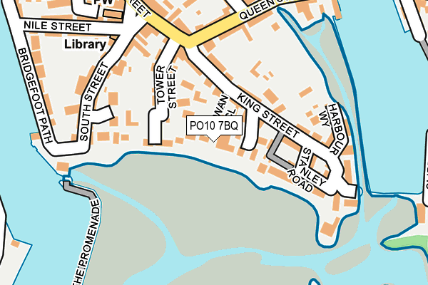 PO10 7BQ map - OS OpenMap – Local (Ordnance Survey)