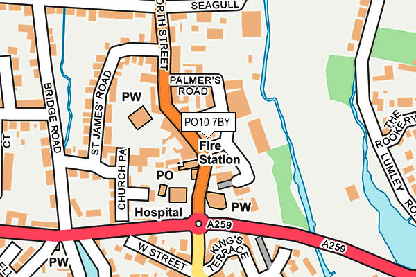 PO10 7BY map - OS OpenMap – Local (Ordnance Survey)