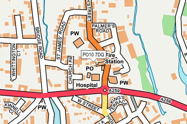 PO10 7DQ map - OS OpenMap – Local (Ordnance Survey)