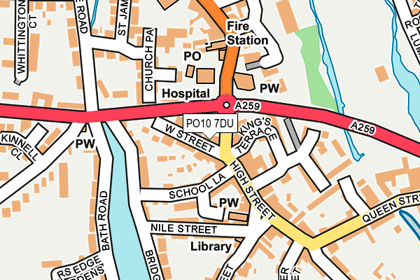 PO10 7DU map - OS OpenMap – Local (Ordnance Survey)