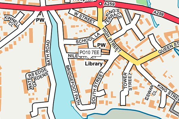 PO10 7EE map - OS OpenMap – Local (Ordnance Survey)