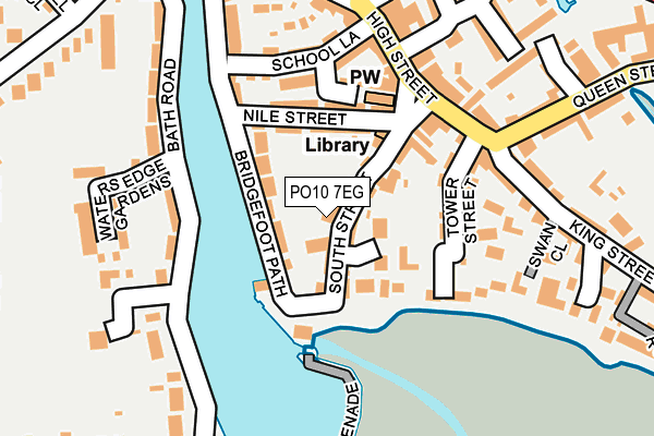 PO10 7EG map - OS OpenMap – Local (Ordnance Survey)