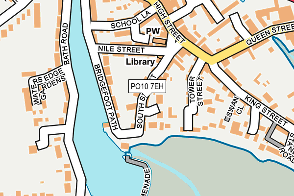 PO10 7EH map - OS OpenMap – Local (Ordnance Survey)