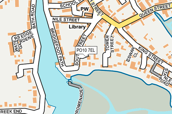 PO10 7EL map - OS OpenMap – Local (Ordnance Survey)