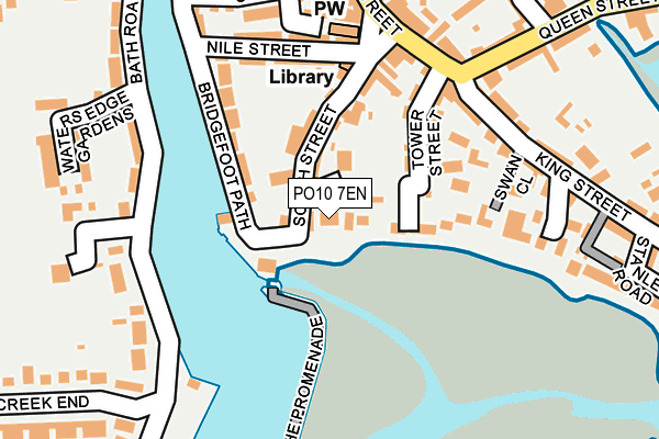 PO10 7EN map - OS OpenMap – Local (Ordnance Survey)