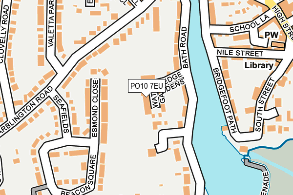 PO10 7EU map - OS OpenMap – Local (Ordnance Survey)